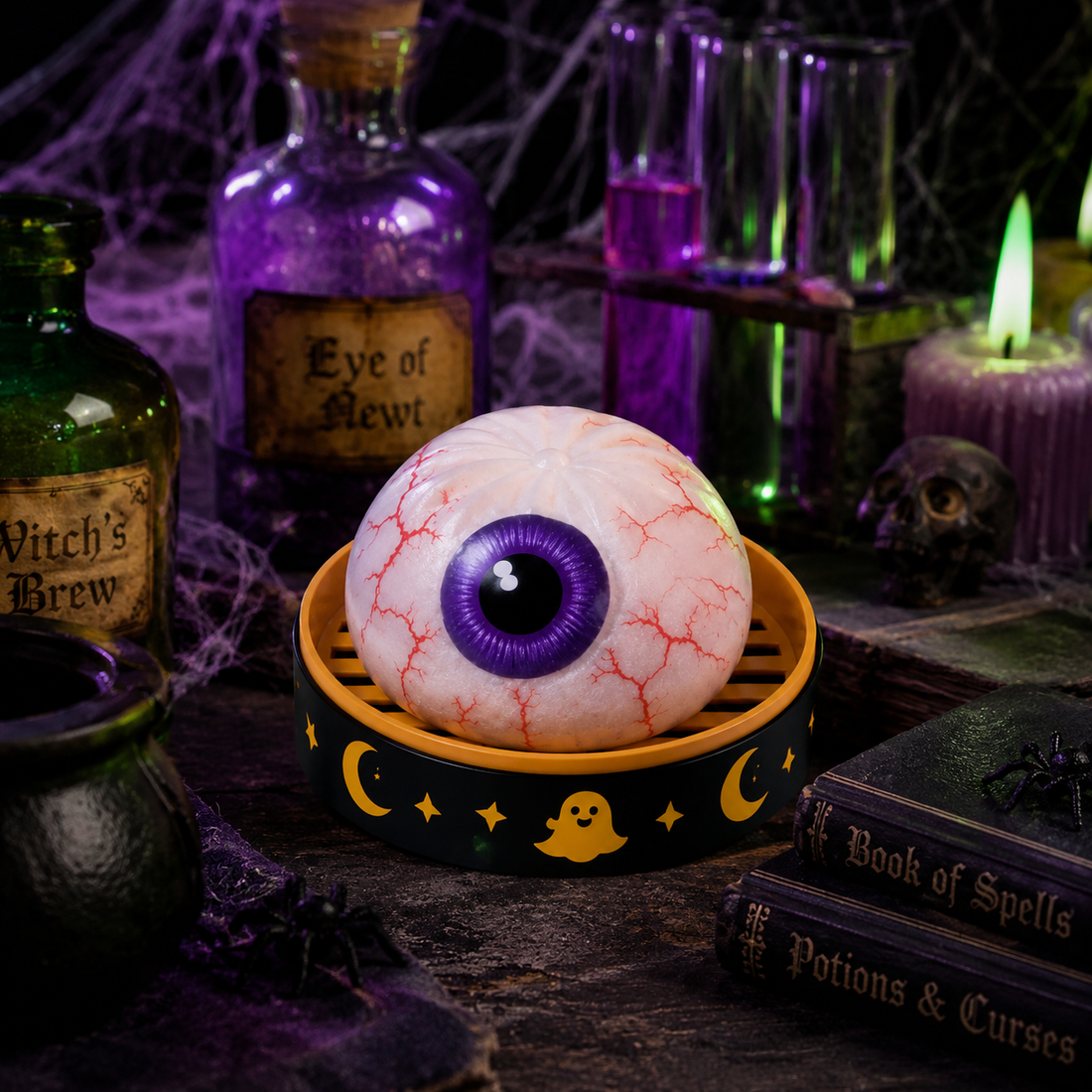 Eyeball Halloween Squishy on a seasonal display