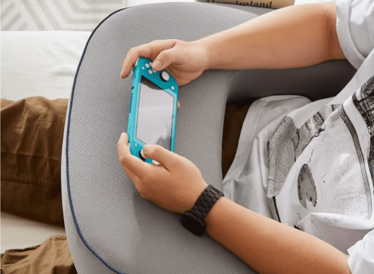 Gaming above the pillow