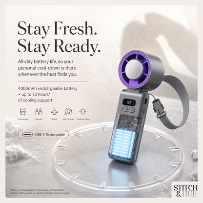 STITCH AND HUE ICYCOOL™  HANDHELD COOLING FAN - image 8