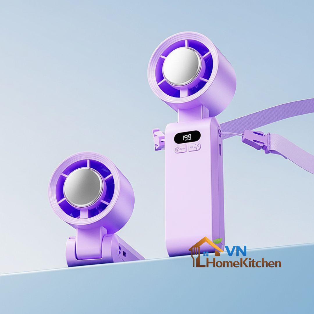 Upgraded Handheld Portable Turbo Fan with Ice Cooler & Variable Speed - image 3