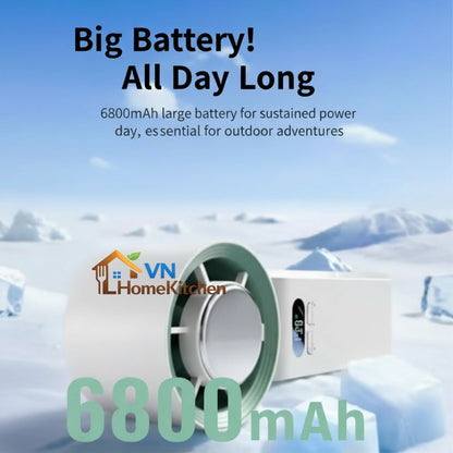 Upgraded Handheld Portable Turbo Fan with Ice Cooler & Variable Speed - image 7
