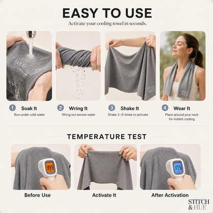 STITCH AND HUE COOLING TOWEL - image 2