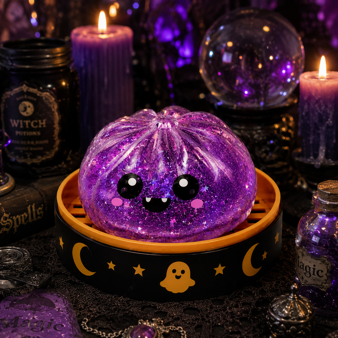 Purple vampire Halloween Squishy