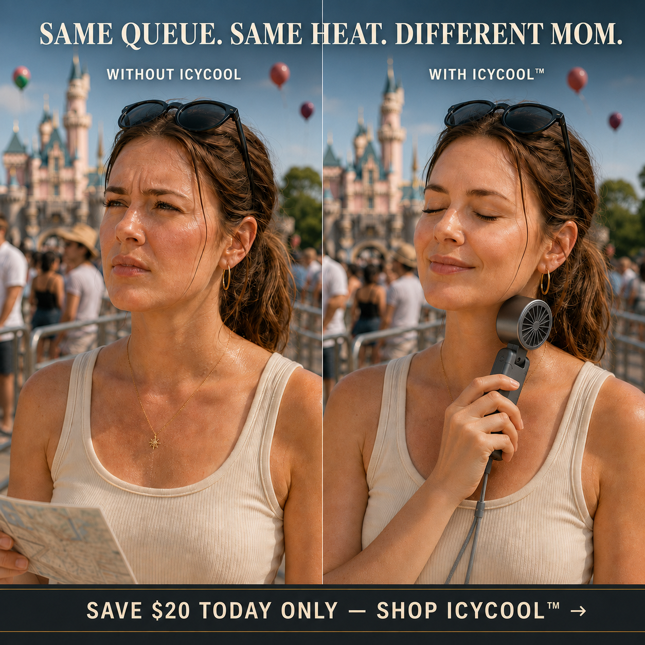 STITCH AND HUE ICYCOOL™  HANDHELD COOLING FAN - image 2