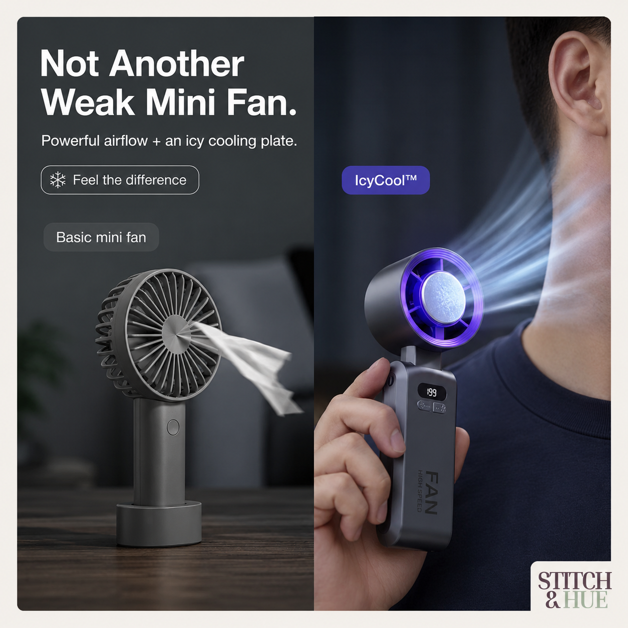 STITCH AND HUE ICYCOOL™  HANDHELD COOLING FAN - image 5