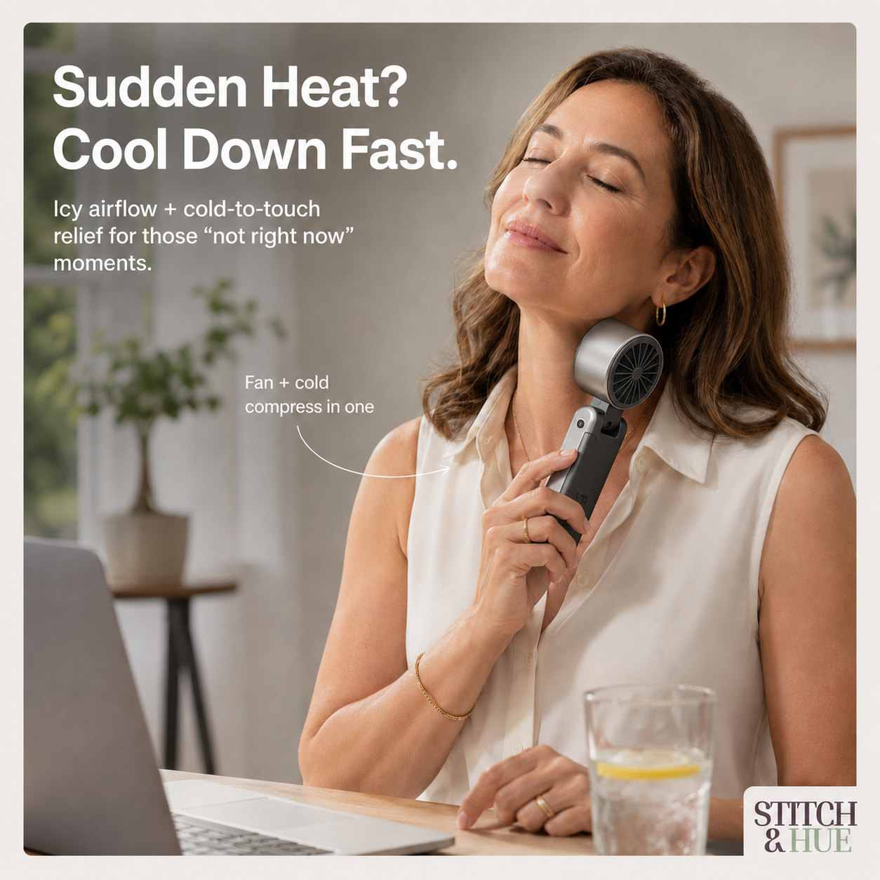 STITCH AND HUE ICYCOOL™  HANDHELD COOLING FAN - image 10