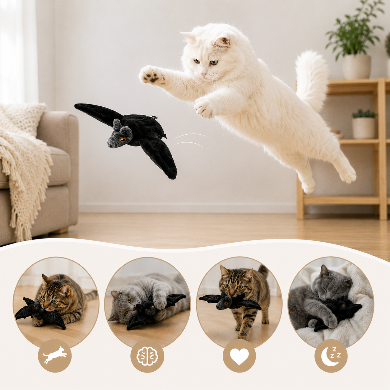 WildWhisker™ Flying Bat Toy - image 5