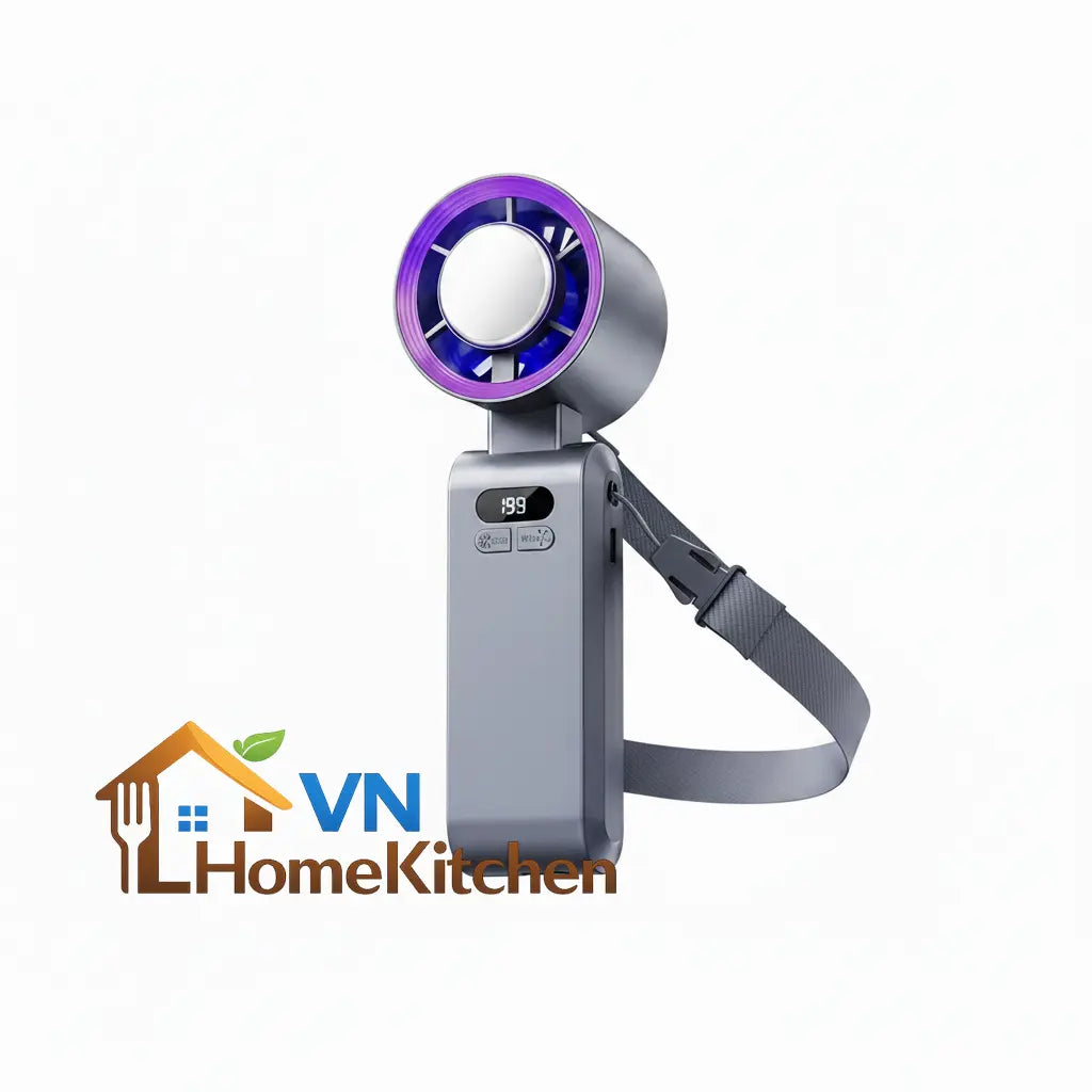 Upgraded Handheld Portable Turbo Fan with Ice Cooler & Variable Speed - image 10