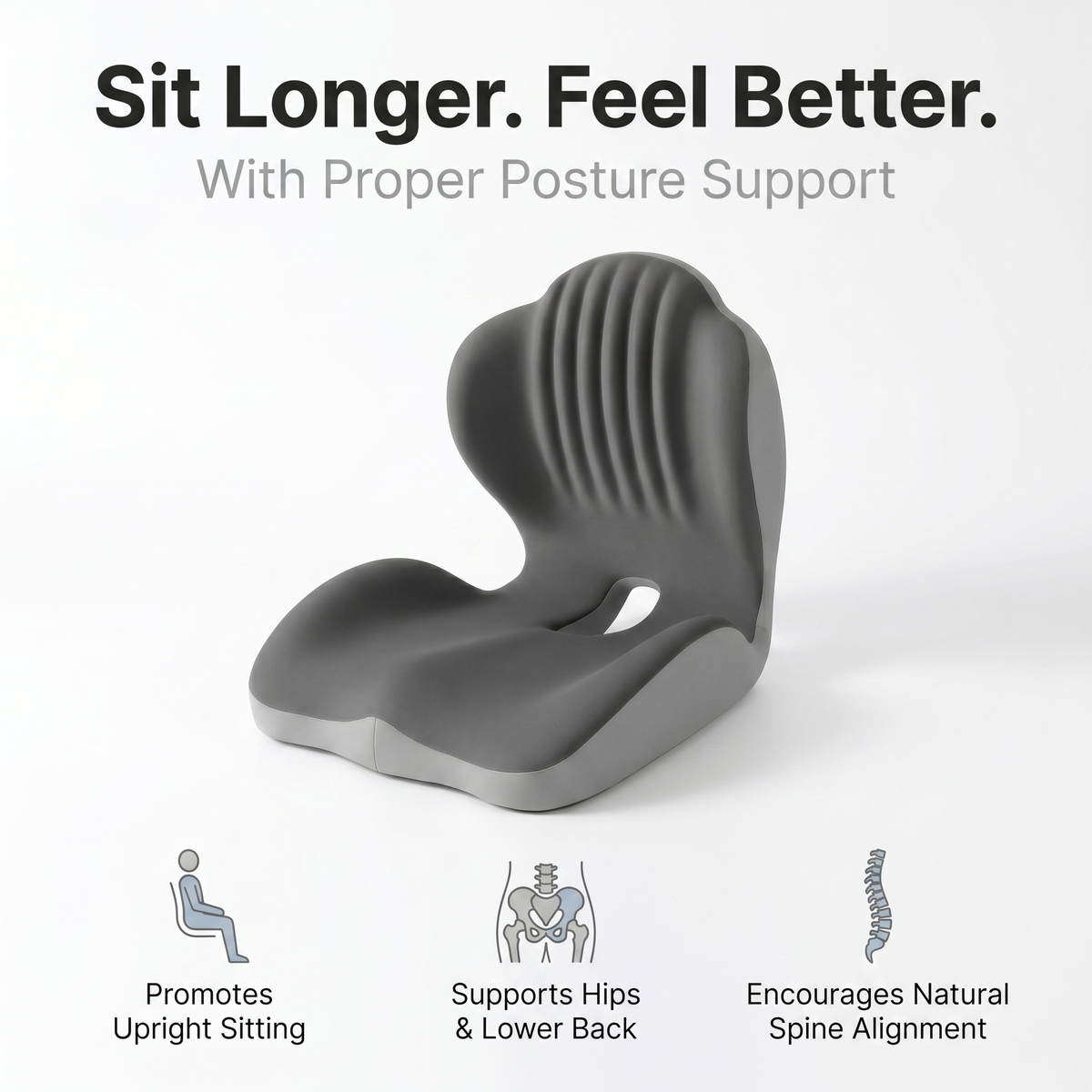 Ergonomic Back Support Seat Cushion, photo 2